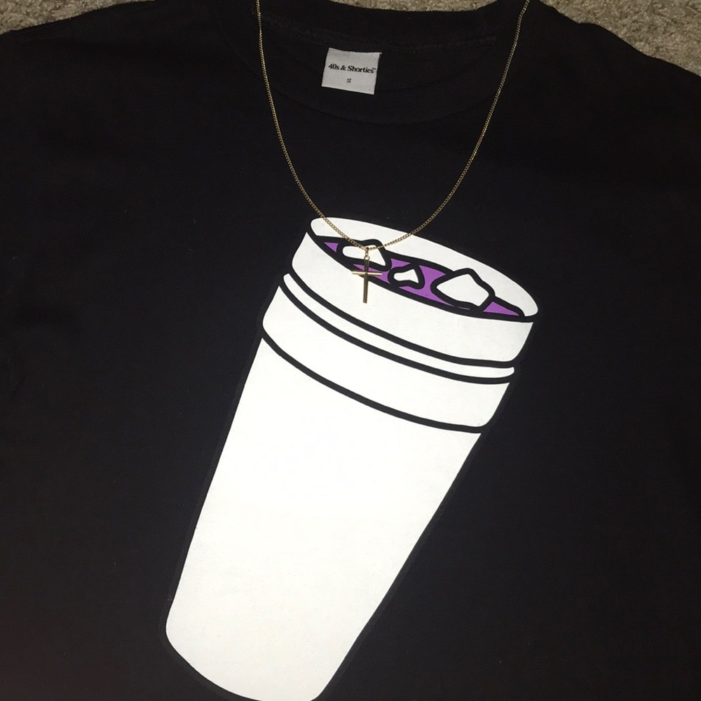Authentic 40s and shorties double cup tee shirt